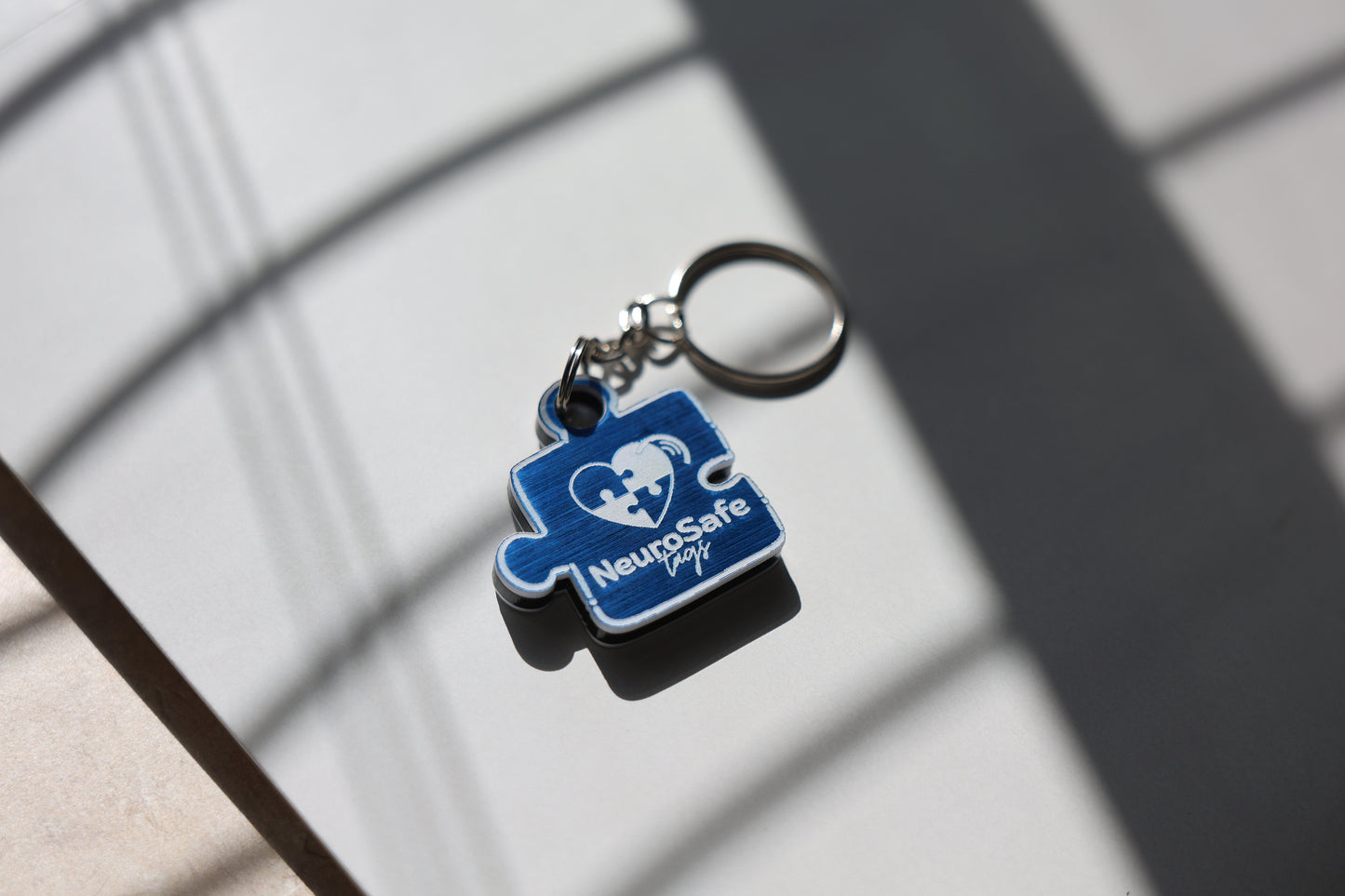 NONVERBAL NeuroSafe Autism Mom Dad Caregiver emergency keychain tag